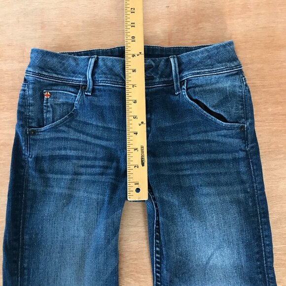 Hudson Collin Flap Pocket Skinny Ankle Jeans Women 26 Blue Mid Rise Stretch - Picture 9 of 16